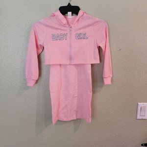 Girl's Hoodie & Cami Dress Set